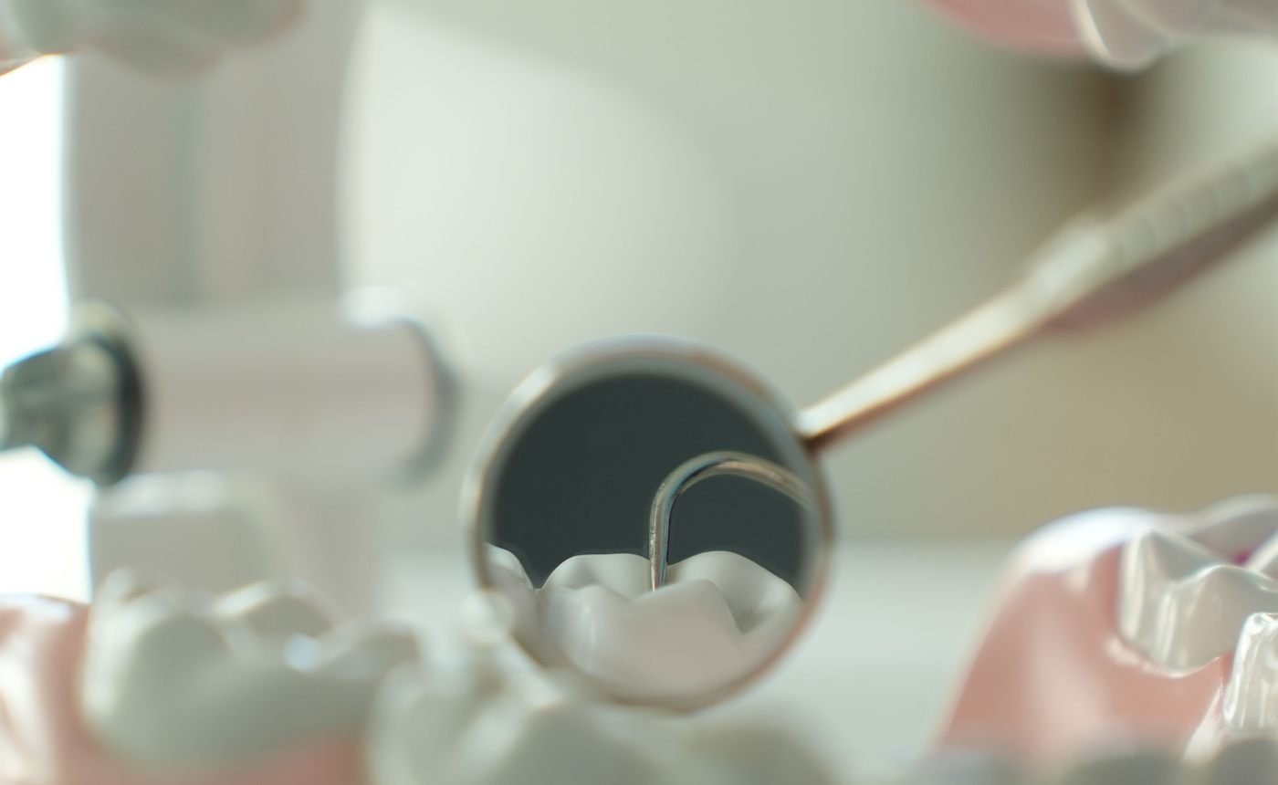 A modern dental treatment room at Khushi Dental Care