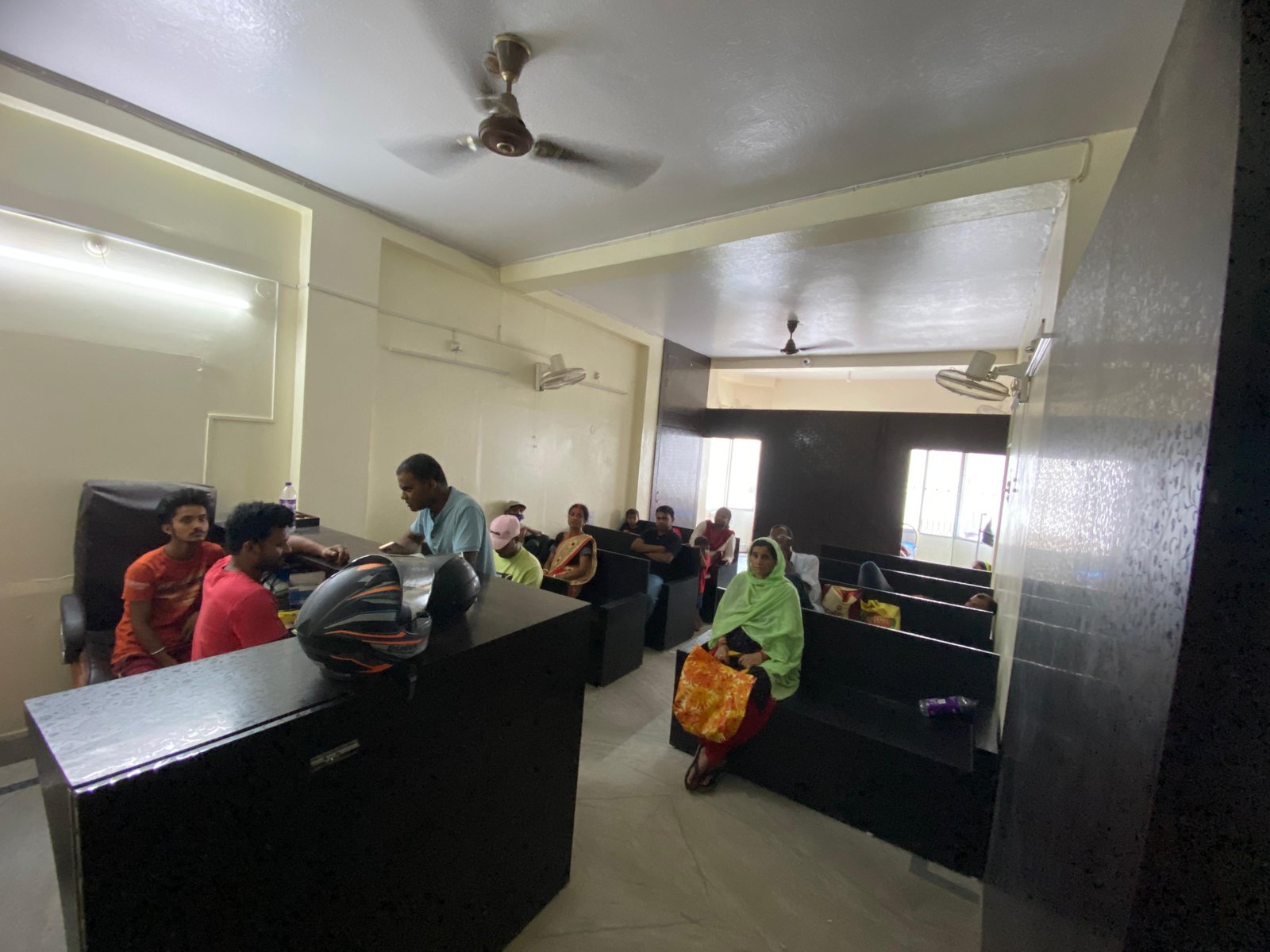 The waiting area at Khushi Dental Care