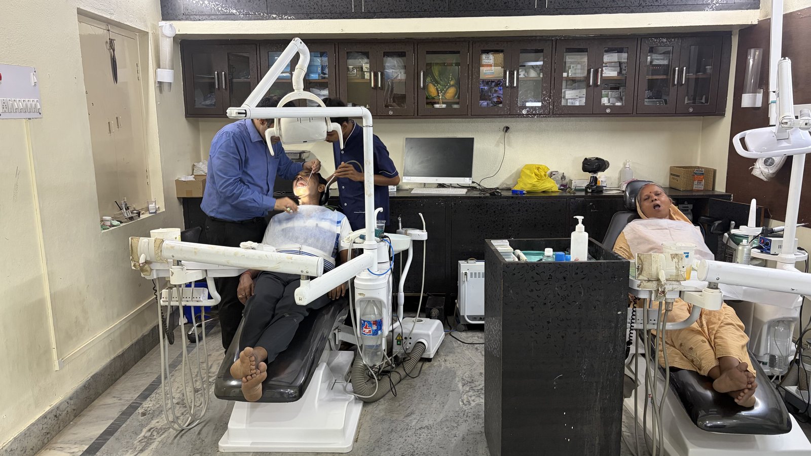 Treatment in progress at Khushi Dental Care