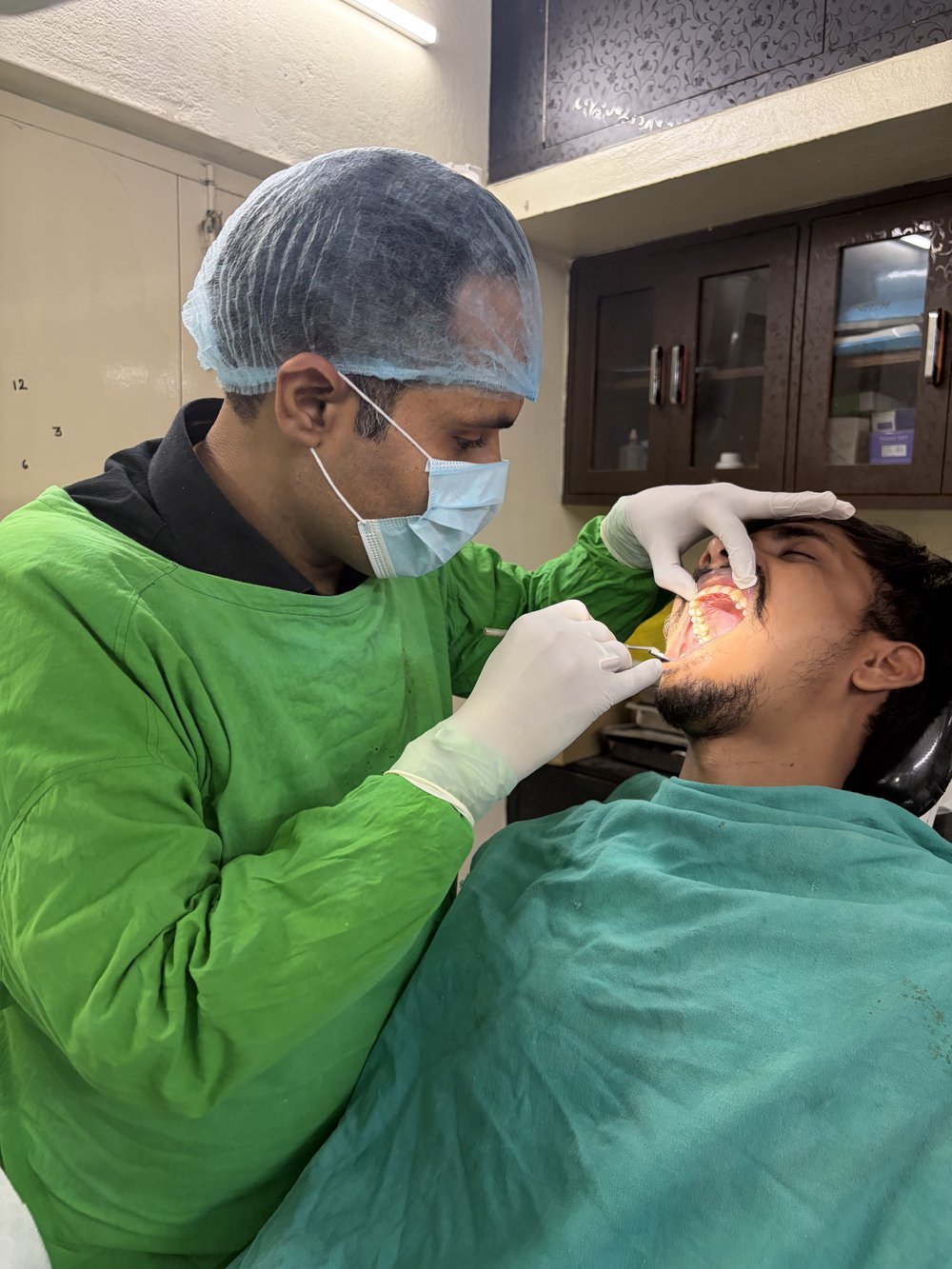 Treatment in progress at Khushi Dental Care